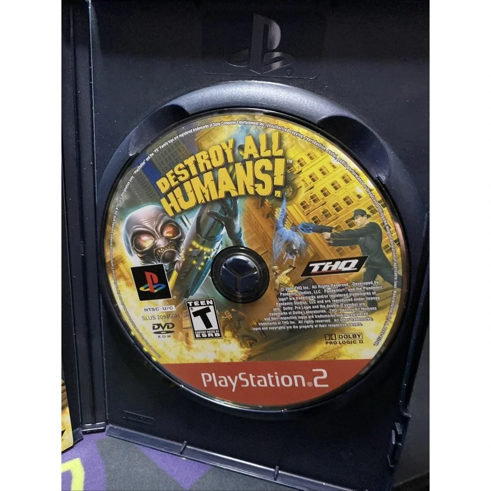 Destroy All Humans! (Sony PlayStation 2, 2005) Greatest Hits Complete Tested